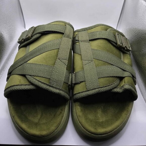 New DRACO Olive Green Slides, Size 11-12 Men's Sandals - Picture 8 of 8